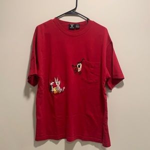 Vintage Warner bros looney tunes Pocket T